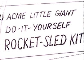 little giant do-it-yourself rocket-sled kit